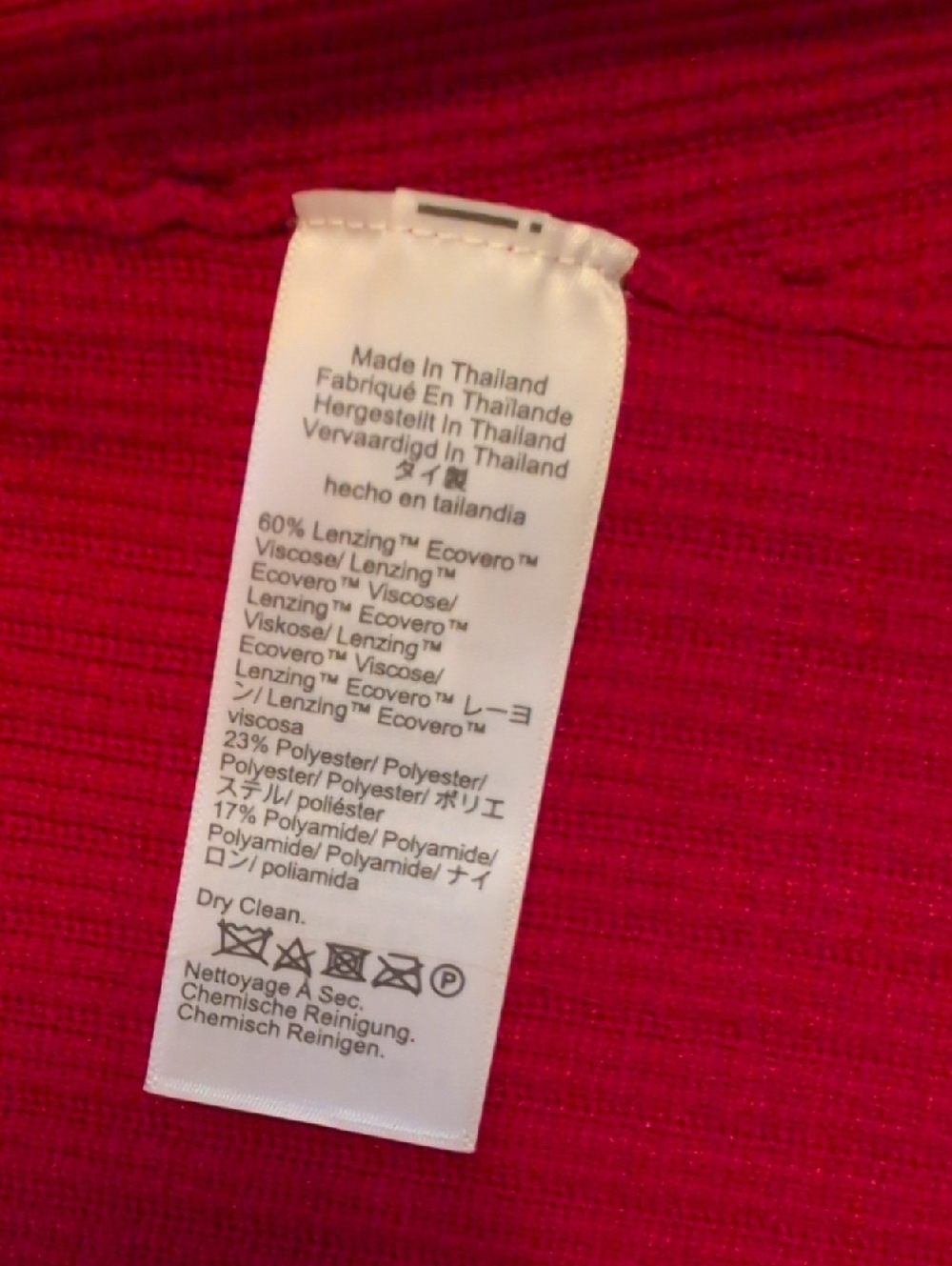 NWT Madewell Talia Rib The Signature Knit Crewneck Midi Dress Crimson Red - Picture 4 of 15